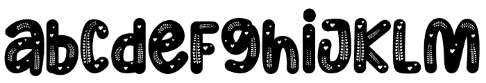 Lovely Delight Decorative Font LOWERCASE