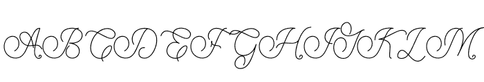 Lovely Dreaming Font UPPERCASE