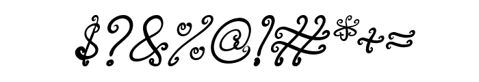 Lovely Elf Italic Font OTHER CHARS