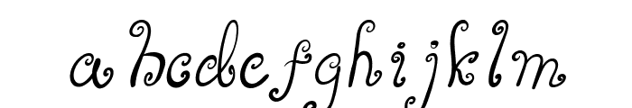 Lovely Elf Italic Font LOWERCASE