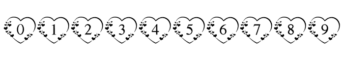 Lovely Heart Monogram Font OTHER CHARS
