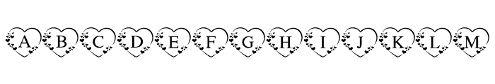 Lovely Heart Monogram FONT