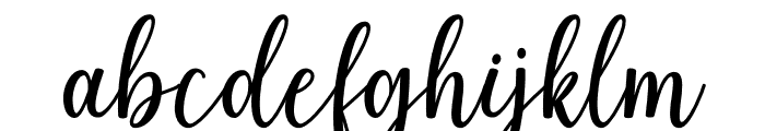 Lovely Lilia Font LOWERCASE