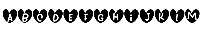 Lovely Mama Heart Font LOWERCASE