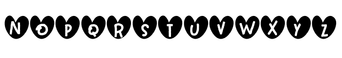 Lovely Mama Heart Font LOWERCASE