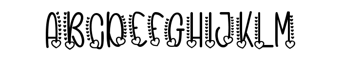 Lovely Monogram Reguler Font LOWERCASE