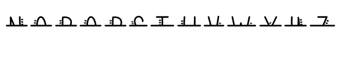 Lovely Monogram Upper Split Monogram Font UPPERCASE