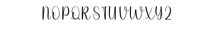Lovely Morning Font UPPERCASE