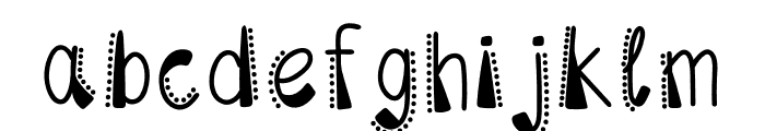 Lovely Polka Dot Font LOWERCASE