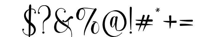 Lovely-Script Font OTHER CHARS