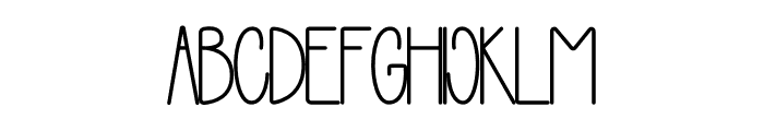 Lovely Serif Font UPPERCASE