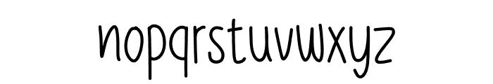 Lovely Skinny Font LOWERCASE