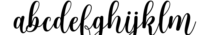 Lovely Stylish Regular Font LOWERCASE