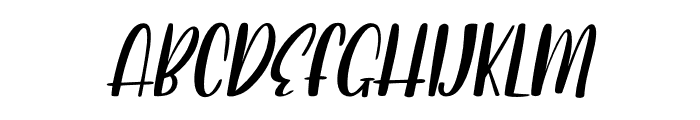 Lovely Unicorn Slant Italic Font UPPERCASE