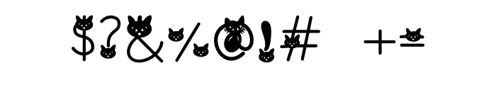 Lovely cat Font OTHER CHARS