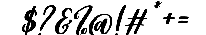 LovelyBluebird-Italic Font OTHER CHARS
