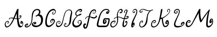 LovelyElf-Italic Font UPPERCASE