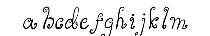 LovelyElf-Italic Font LOWERCASE
