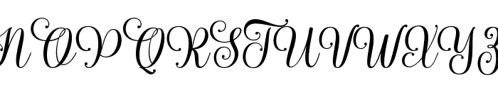 LovelyStylish-Regular Font UPPERCASE