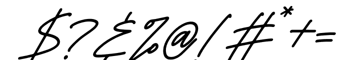 Lovelyta Italic Font OTHER CHARS