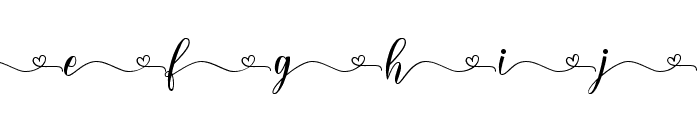 Lover Bunny SwashesTail Font LOWERCASE
