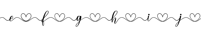 LoverBunny-HeartTail Font LOWERCASE