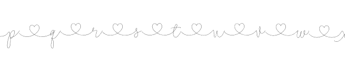 Lovers Script - Short Swashes Regular Font UPPERCASE