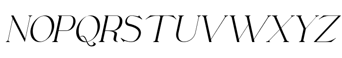 Lovers in London Serif - Italic Font UPPERCASE