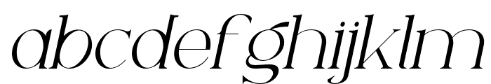 Lovers in London Serif - Italic Font LOWERCASE