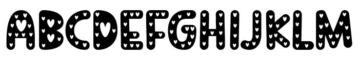 Loves Girls Font UPPERCASE