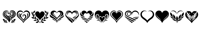 Lovesymbols Font UPPERCASE