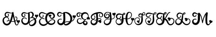 Lovey Monogram Font LOWERCASE