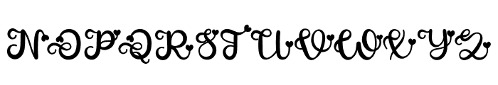 Lovey Monogram Font LOWERCASE