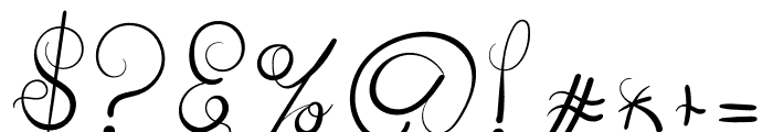 Loving Caligraphy Font OTHER CHARS