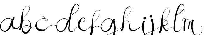 Loving Caligraphy Font LOWERCASE