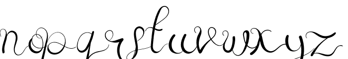 Loving Caligraphy Font LOWERCASE