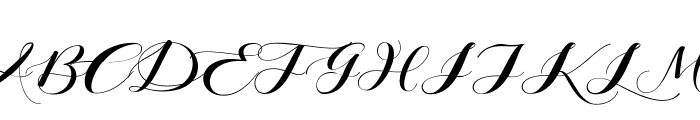 Loving Hearty Regular Font UPPERCASE