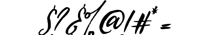 Loving Saskia Italic Font OTHER CHARS