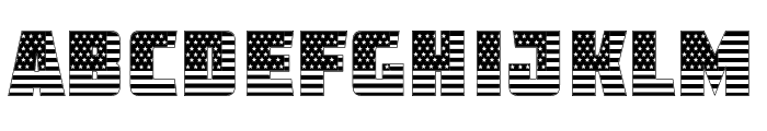 Loving USA Font UPPERCASE