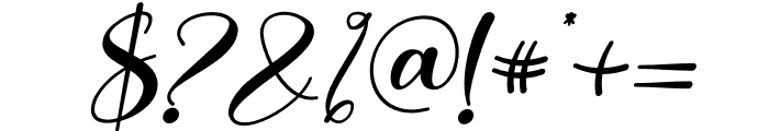 Lovitha Italic Font OTHER CHARS