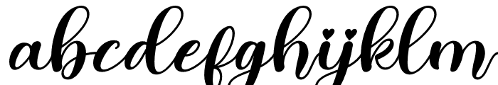 Lovitha Italic Font LOWERCASE