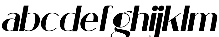 Low Magnetic Italic Font LOWERCASE