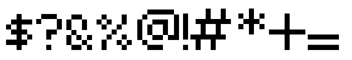 Lower Pixel Regular Font OTHER CHARS