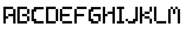 Lower Pixel Regular Font UPPERCASE
