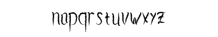 Lowmouse-Regular Font LOWERCASE