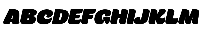 Luck-Slant Font UPPERCASE