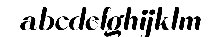 Luckenbach Italic Font LOWERCASE