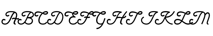 LuckhigRudhar-Regular Font UPPERCASE