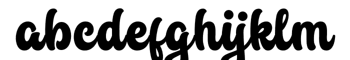 Luckie Bluchi Regular Font LOWERCASE