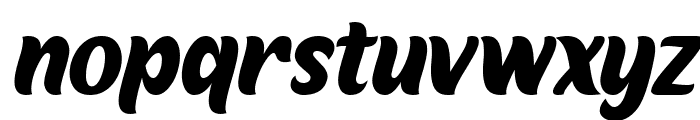 Lucky Coffee Italic Font LOWERCASE